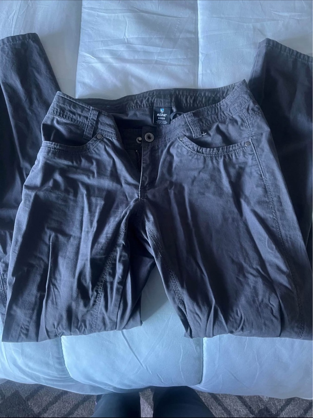 Kuhl Straight Leg Pants in Dark Gray